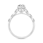 LADIES RING 1 1/4CT ROUND DIAMOND 14K WHITE GOLD (CENTER STONE ROUND DIAMOND 1CT)